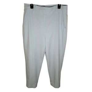 White House Black Market WHBM Light Blue Modern‎ Ankle Pants Size 14 Career